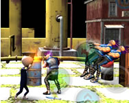 Bakugan - Stickman police vs gangsters street fight